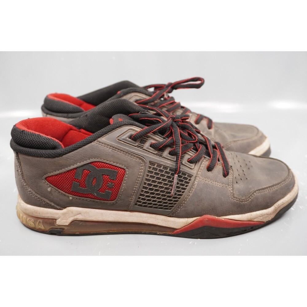 DC Shoes Ryan Villopoto Signature Skate Shoes Men's Size 12 Grey Red XSKR